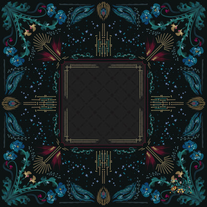 Roaring 20’s art deco mat- Mahjong Mat 31.5"x31.5" (Ship Rolled up)