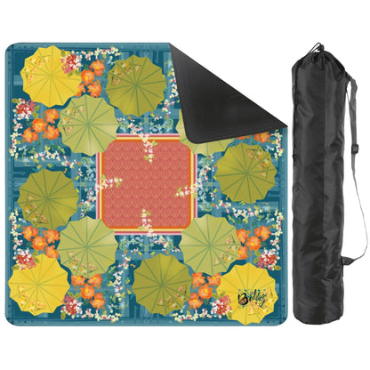 Umbrellas Mahjong Mat 31.5"x31.5" (Ship Rolled up)