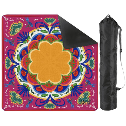 Folk Art - choice of colorway-Mahjong Mat 31.5"x31.5" (Ship Rolled up)