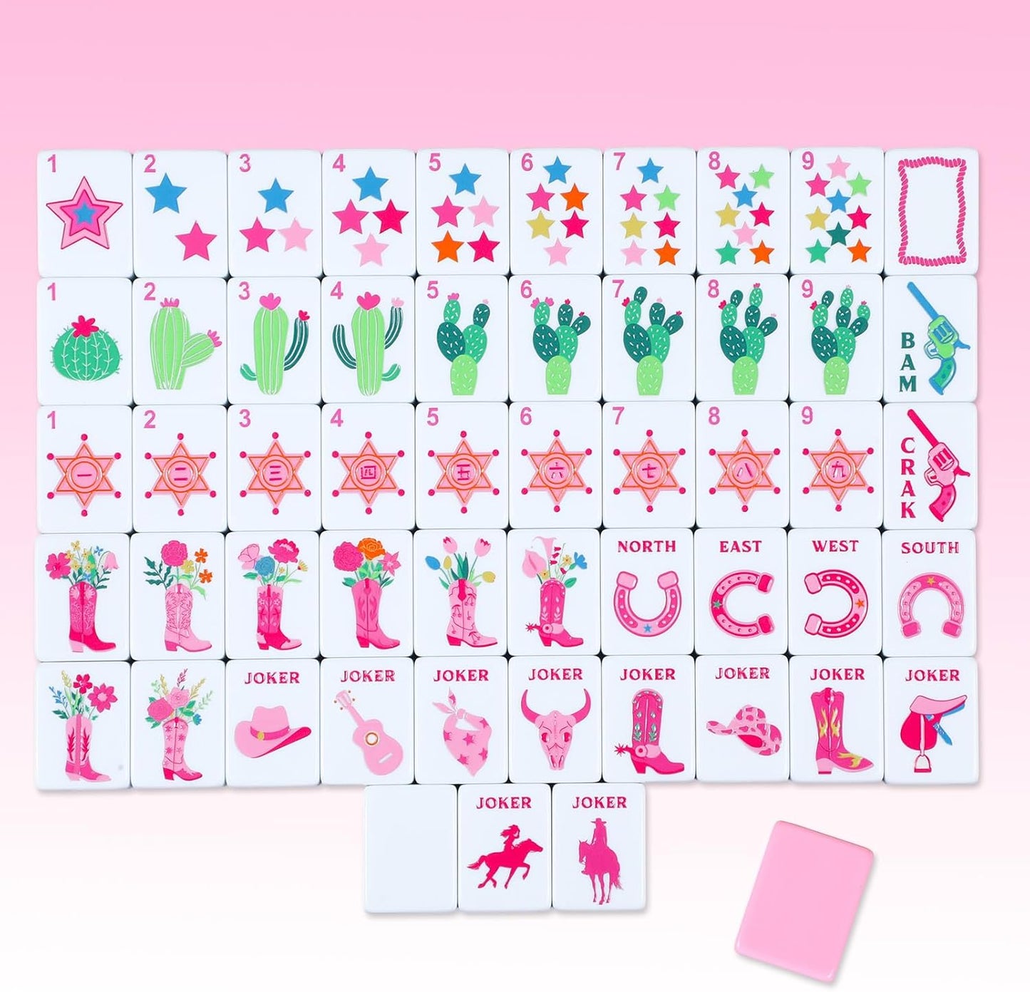 Bam-bam 'zon-Mahjong Mat 31.5"x31.5" (Ship Folded)