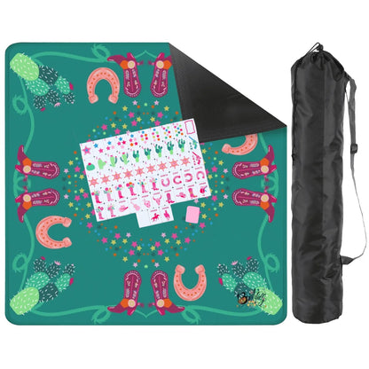Bam-bam 'zon-Mahjong Mat 31.5"x31.5" (Ship Folded)