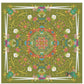 33.5” textured leatherette mahjong mat with bag-Spring Green