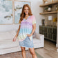 Looking for Rainbows V-Neck Striped Top