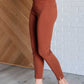 Magic Ankle Crop Skinny Pants in Rust