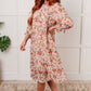 Next to You Balloon Sleeve Floral Dress