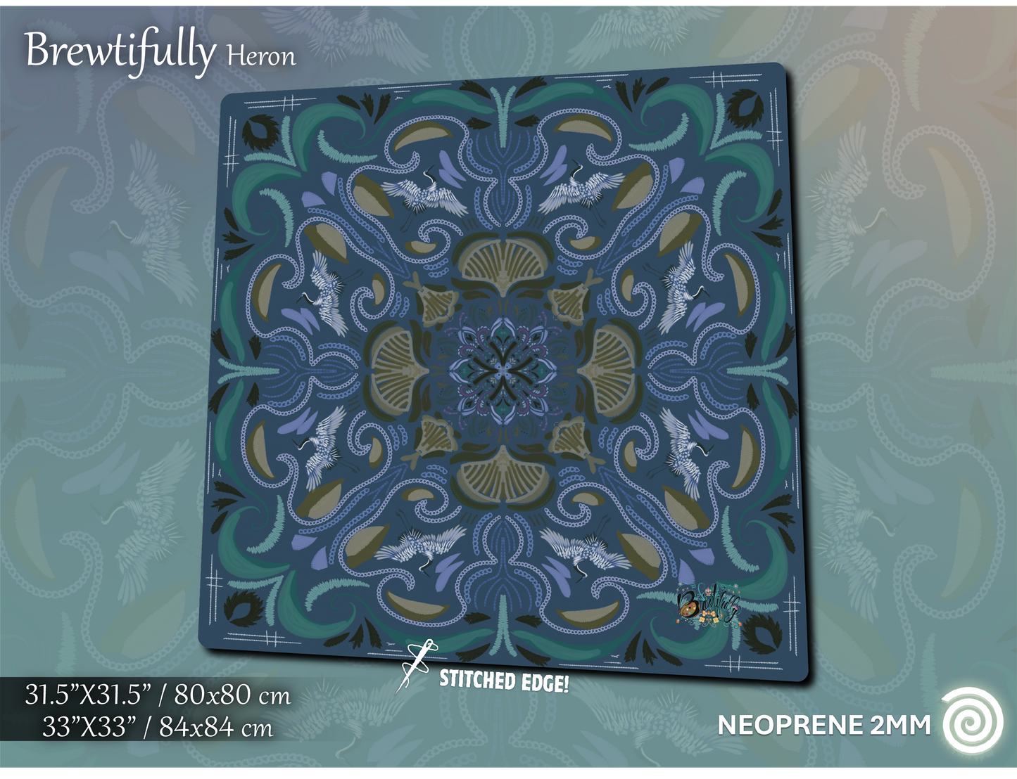 Satin-smooth neoprene Mahjong Mats