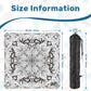 Black on white bandana Mini Travel Mahjong Mat 20.9"x20.9" (Ship Rolled up)