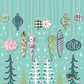 Folk Art Christmas series Mahjong Mat 31.5"x31.5" (Ship Rolled up)