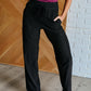 Runner's High Drawstring Joggers in Black