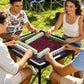 Roaring 20’s-burgundy- Mini Travel Mahjong Mat 20.9"x20.9" (Ship Rolled up)