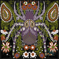 Witchy Halloween series Mahjong Mat 31.5"x31.5" (Ship Rolled up)