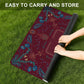 Roaring 20’s-burgundy- Mini Travel Mahjong Mat 20.9"x20.9" (Ship Rolled up)