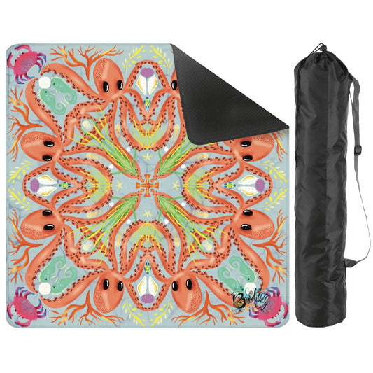 Pastel octo - Mini Travel Mahjong Mat 20.9"x20.9" (Ship Rolled up)