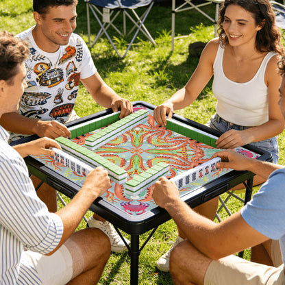 Pastel octo - Mini Travel Mahjong Mat 20.9"x20.9" (Ship Rolled up)