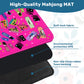 Mini Travel Mahjong Mat -Retro 88 in Hot Pink 20.9"x20.9" (Ship Rolled up)
