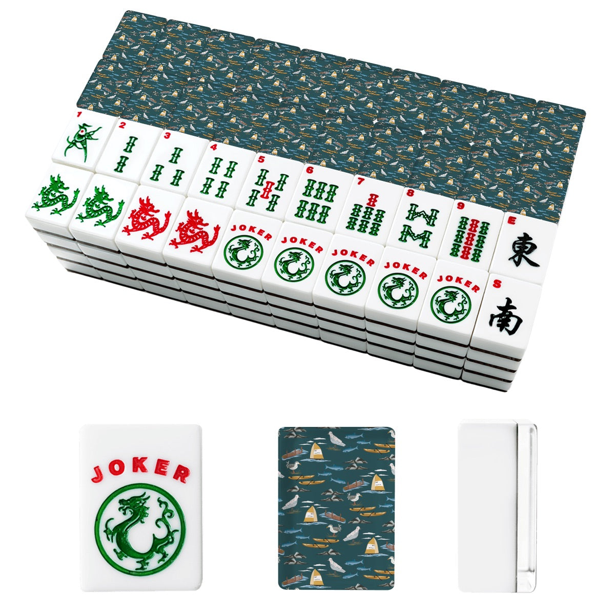 Afternoon at the Sound American Mahjong Tiles
