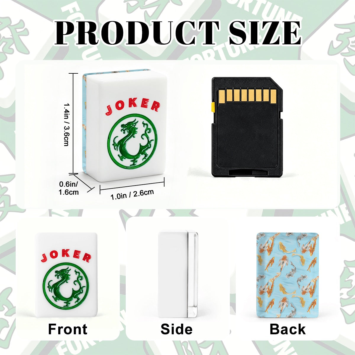 Koi Pond American Mahjong Tiles