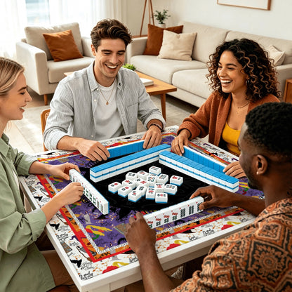 Mahjong Mat SleekSurface Halloween Sistas white