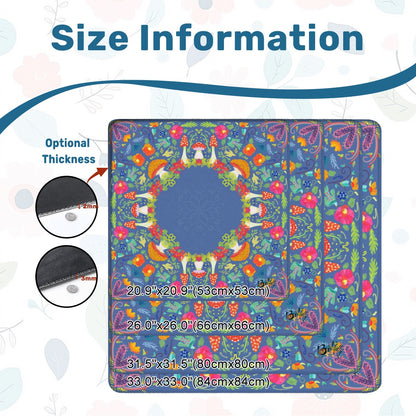 Mahjong Mat (Made in USA) Neon summer nights periwinkle