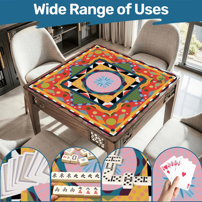 Scalloped Mahjong Mat (Made in USA) My World