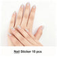 Traditional Transparent Mahjong Nail Stickers 100 Pcs