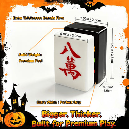 Psycho-doggo Wicked Bulldog Halloween Mahjong Tiles