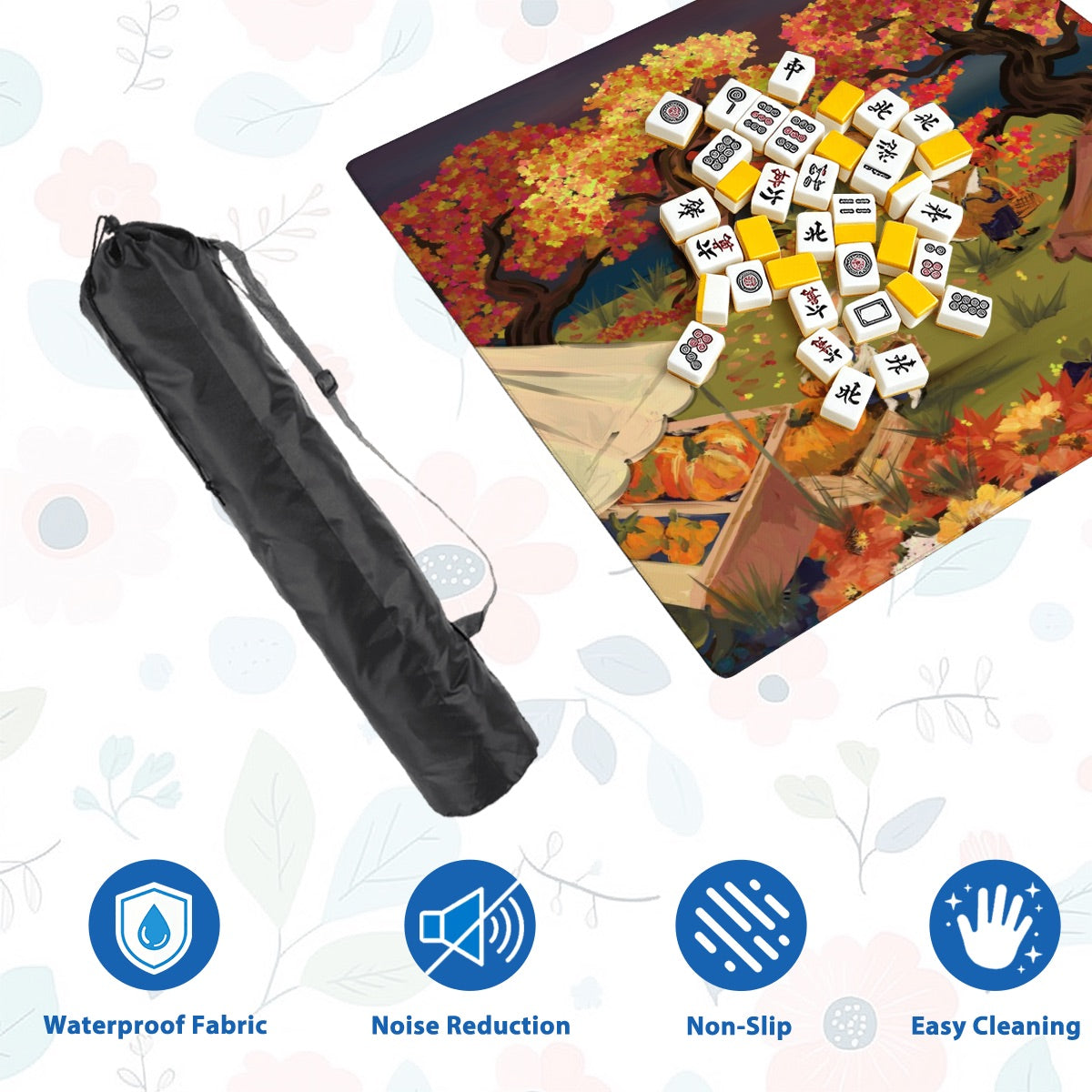 Apple pickin’- Thickened Mahjong Mat SleekSurface (Ship Rolled Up)-Special price Autumn Season Mat