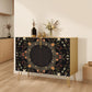 Wooden Storage Cabinet (Made in USA) Cardinals on black