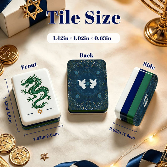 Heritage Hanukkah Mahjong Tiles -Peaceful Holiday