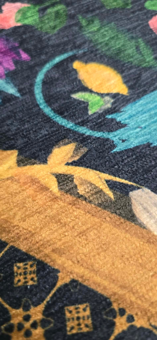 Summer Design Silken Rug- Style Mahjong Mat- shipped rolled