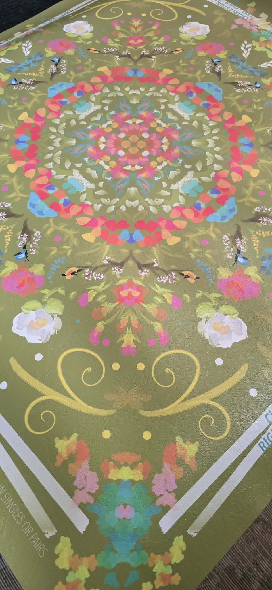 Vegan Leather Wipe Clean 31.5 square Mahjong mats