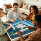 Mahjong Mat SleekSurface Geode series  blue gold vein