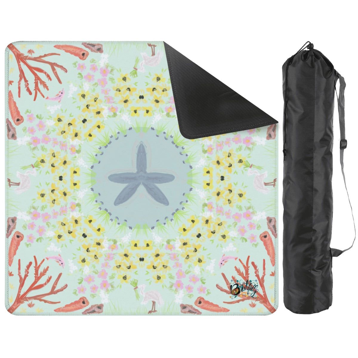 Mahjong Mat 31.5"x31.5" (Ship Rolled up) Ocean tide pool