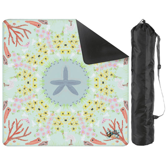 Mahjong Mat 31.5"x31.5" (Ship Rolled up) Ocean tide pool