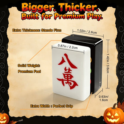 Teal Halloween Skull Diner Halloween Mahjong Tiles layered tiles