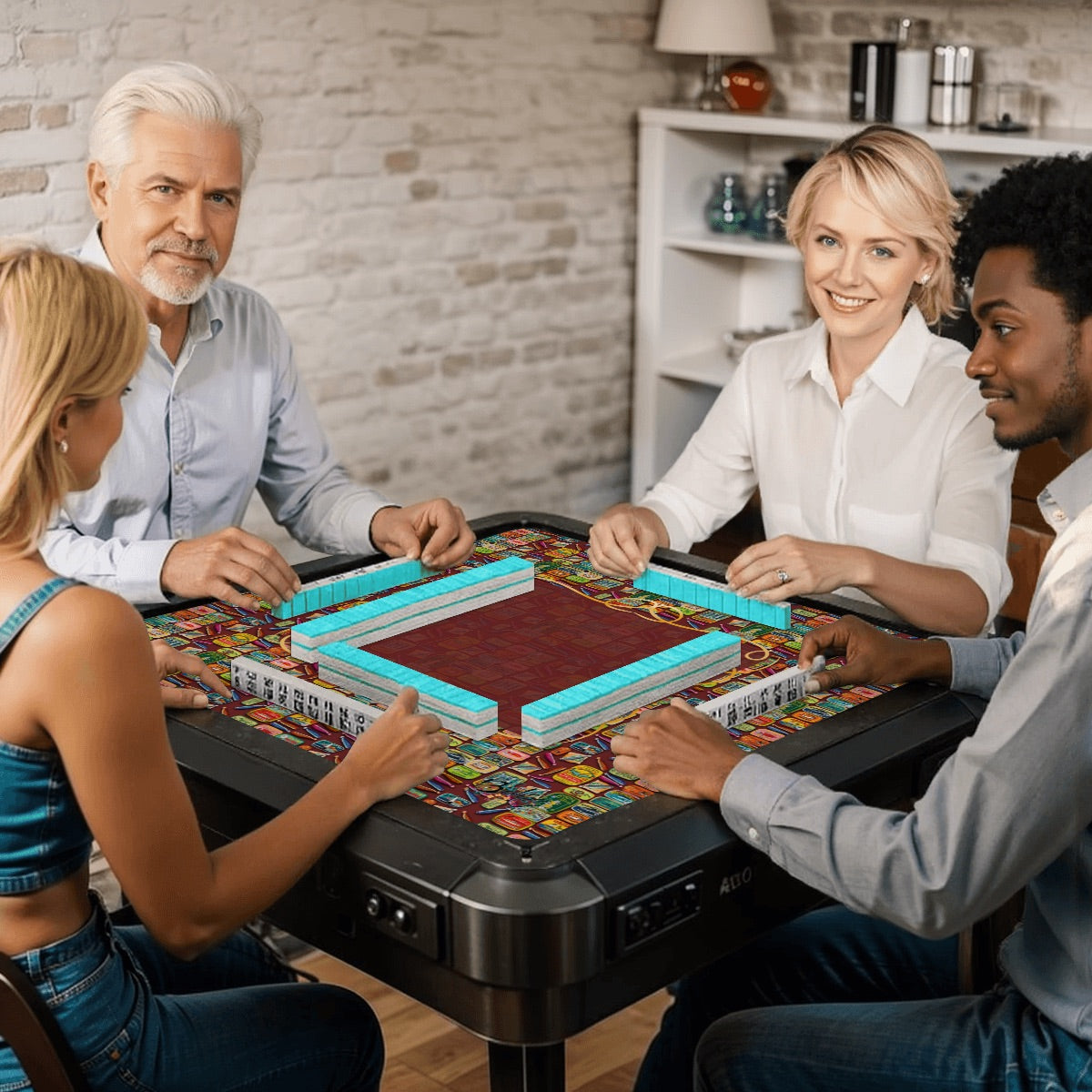 Sards Mahjong Mat 31.5"x31.5" (Ship Rolled up)