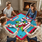 Mahjong Mat 33"x33" (Ship Rolled up) Hand painted candy cane