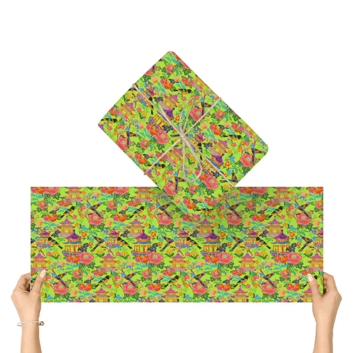 3Pack Gift Wrapping Paper Sheets - Mahjong