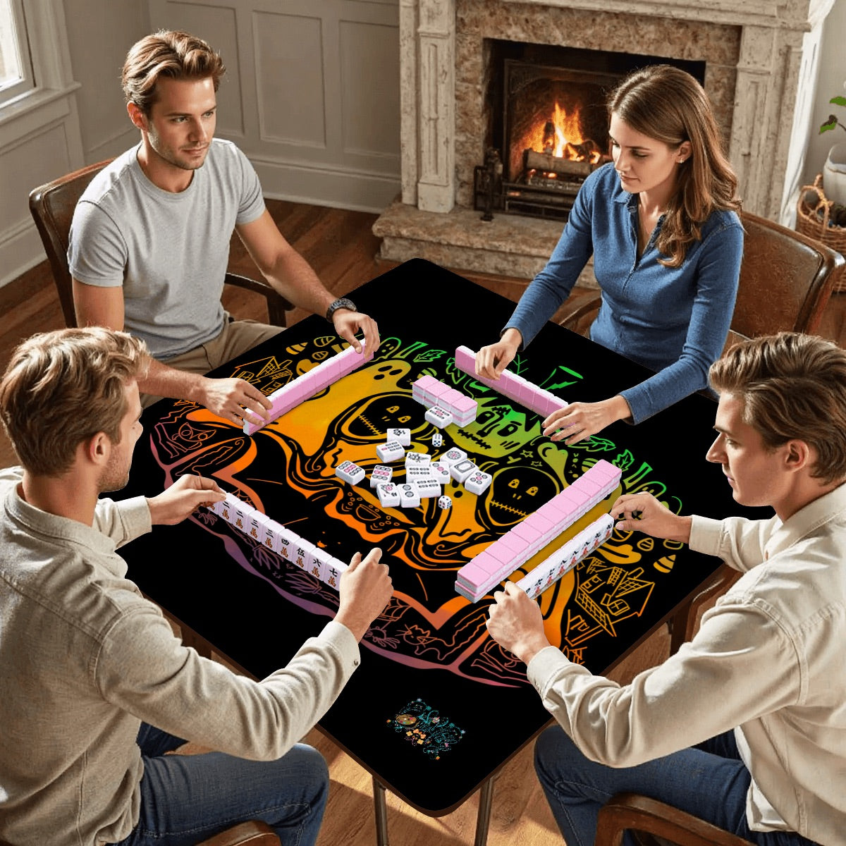Mahjong Mat 33"x33" (Ship Rolled up) Jack’s Holiday