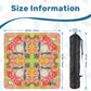 Summer flamingo on pink -Mini Travel Mahjong Mat 20.9"x20.9" (Ship Rolled up)