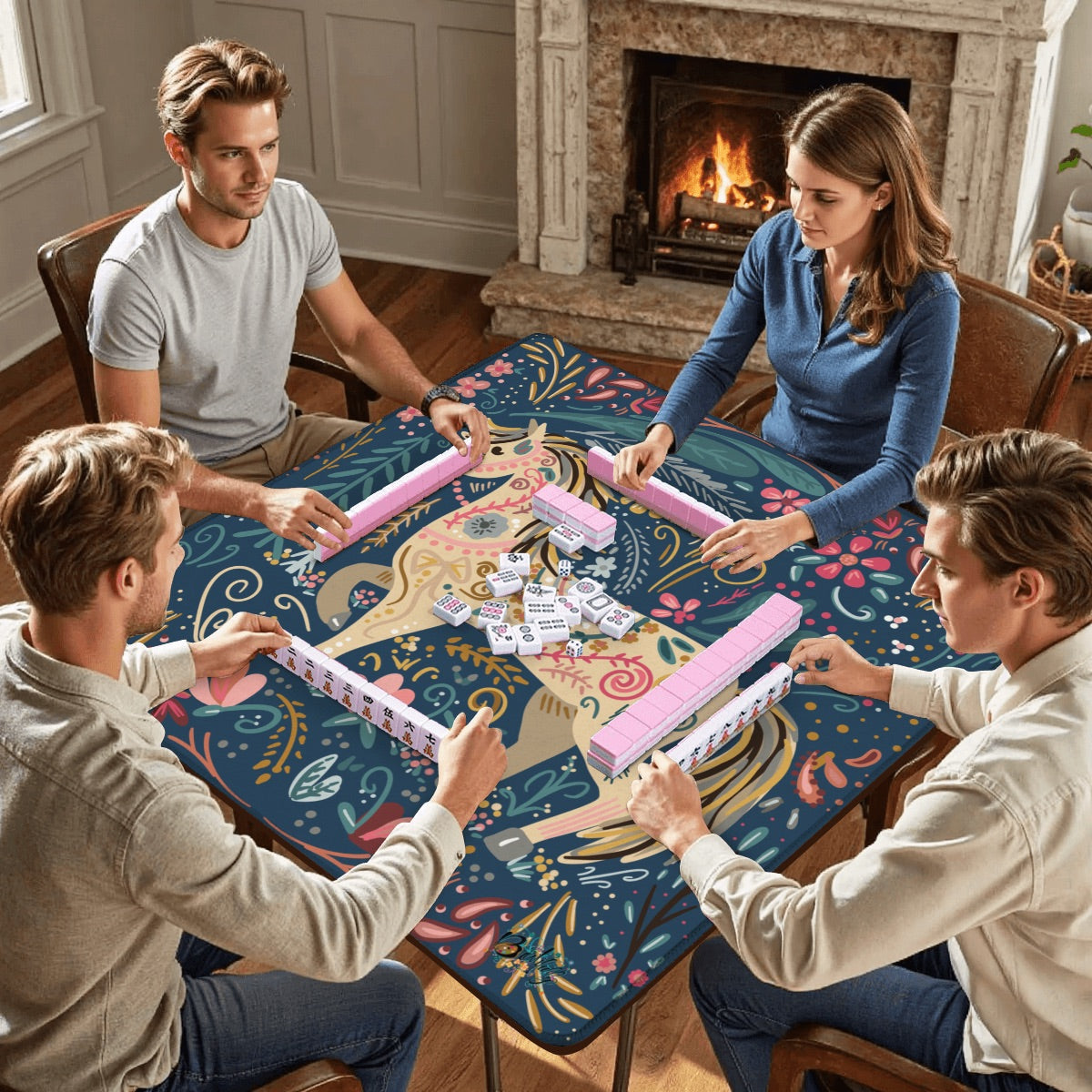 Mahjong Mat 33"x33" (Ship Rolled up) Pony up