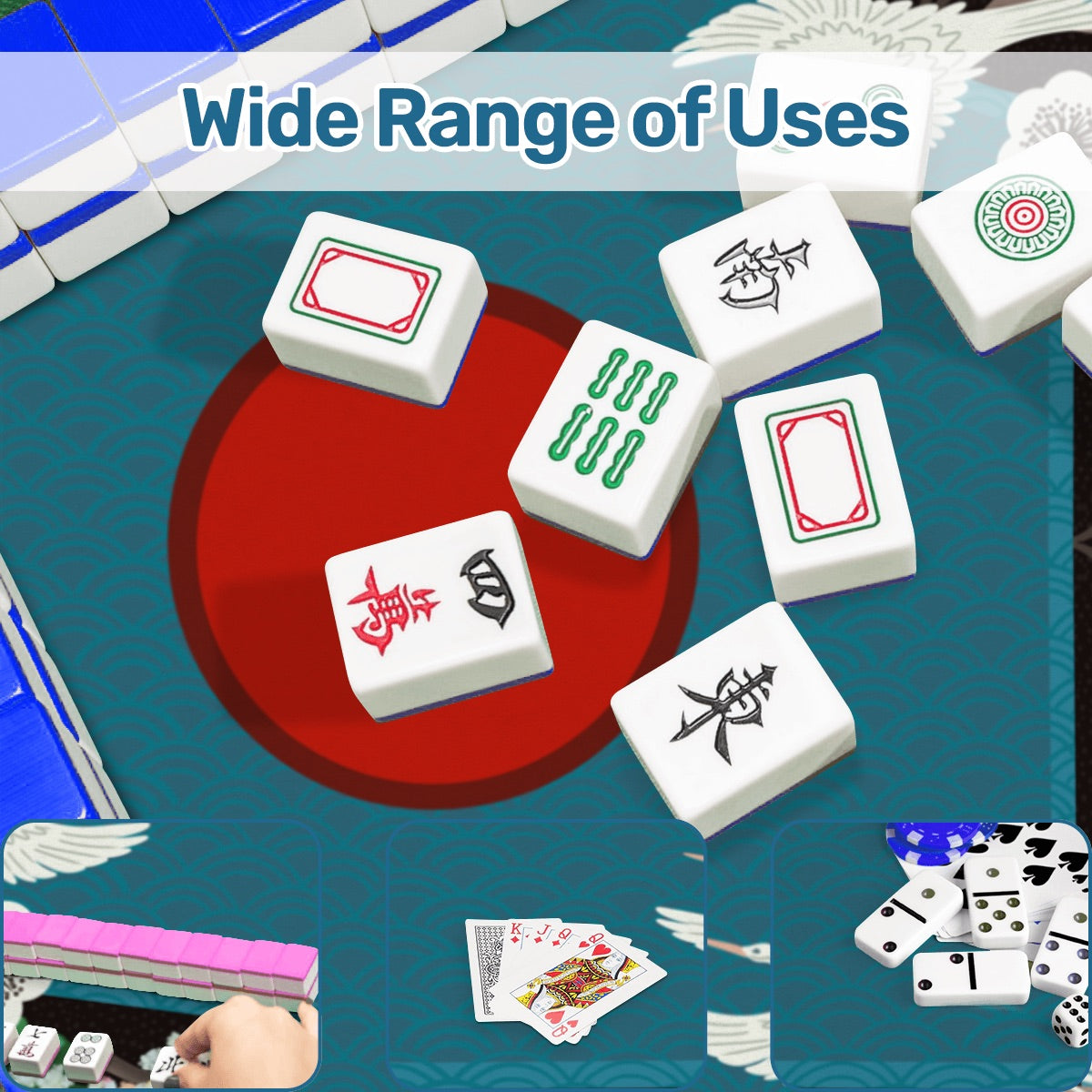 Summer Novelty Designs-Mahjong Mat 31.5"x31.5" (Ship Rolled up)