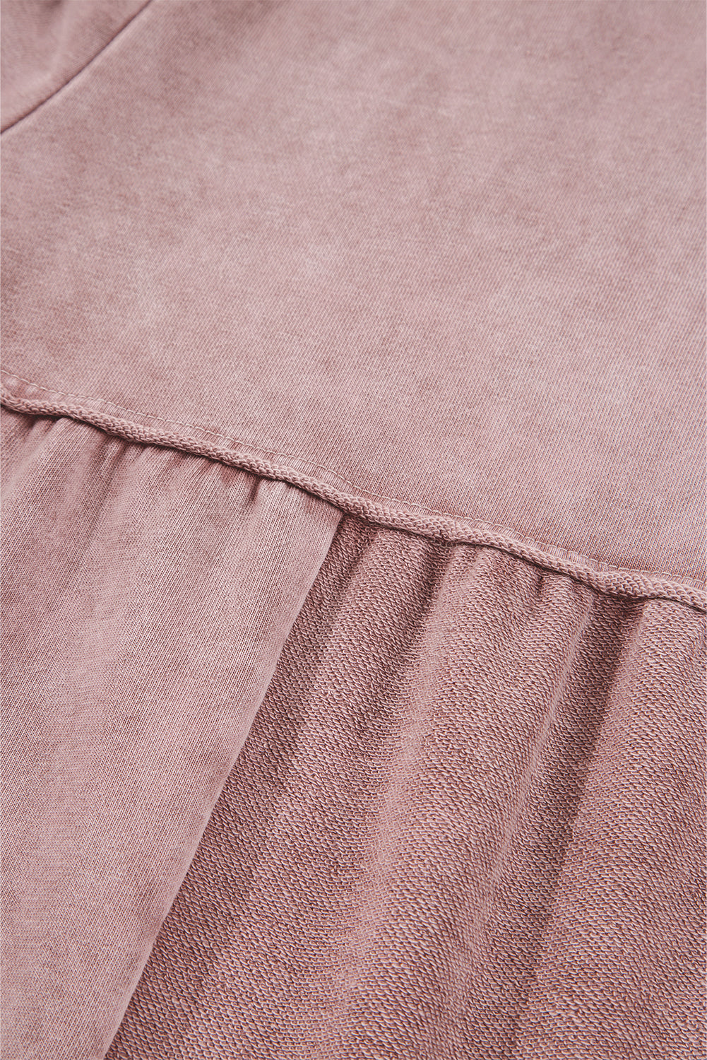 Vineyard Green Mineral Wash Tiered Wide Leg Patchwork Drawstring Pants