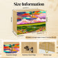 Wooden Storage Cabinet (Made in USA) Abstract Landscape