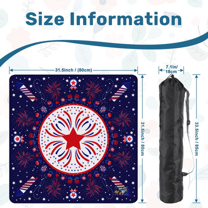 Patriotic 2026 Mahjong Mat 31.5"x31.5" (Ship Rolled up)