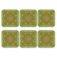 Square Leather Coasters Set of 6