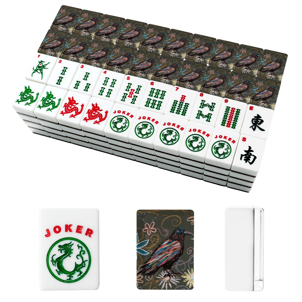 Raven American Mahjong Tiles
