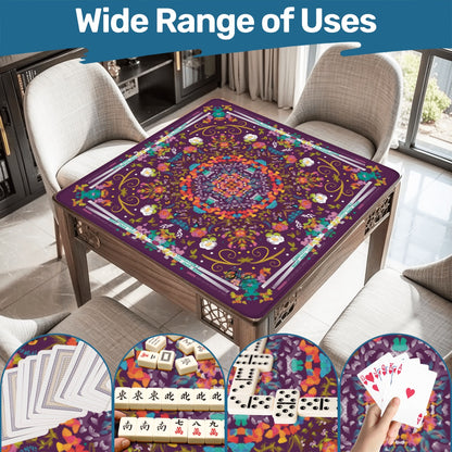 Mahjong Mat (Made in USA) Spring on Plum w instructions