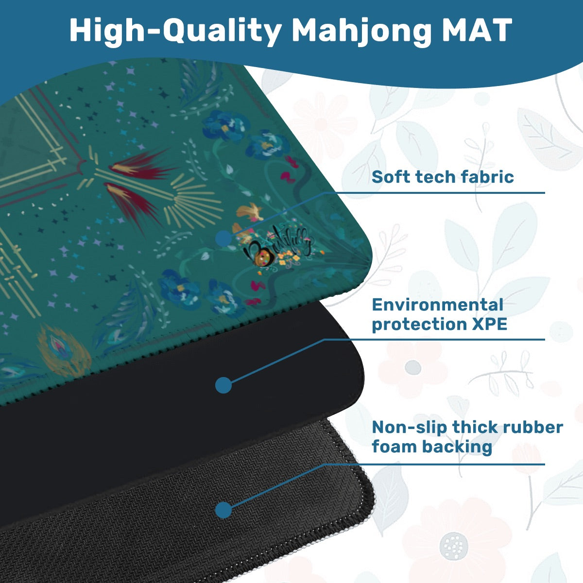 Roaring 20’s Mahjong Mat 31.5"x31.5" (Ship Rolled up)