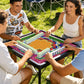 Folk Art- Choice of colorway Mini Travel Mahjong Mat 20.9"x20.9" (Ship Rolled up)